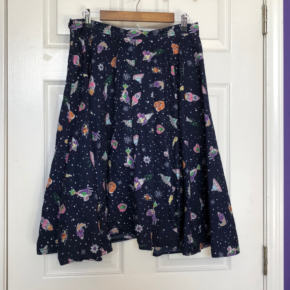 Hell Bunny Space Circle Skirt